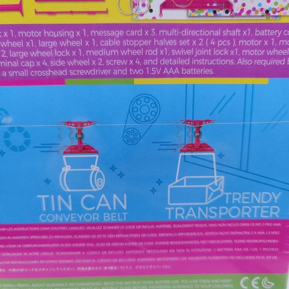 4M STEAM Powered Kid Motorized Zipline Messenger Science Experiment Kit STEM Toy - Picture 6 of 7